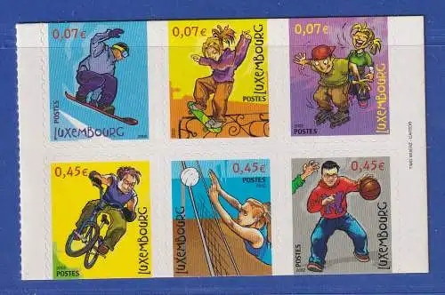 Luxemburg 2002 Funsport Mi.-Nr. 1564-69 Satz kpl. **/MNH