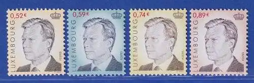 Luxemburg 2002 Freimarken Großherzog Henri Mi.-Nr. 1570-73 Satz kpl. **/MNH