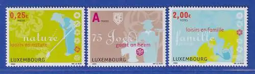 Luxemburg 2003 Kleingärtnerverband Gaart an Heem Mi.-Nr. 1611-13 **/MNH