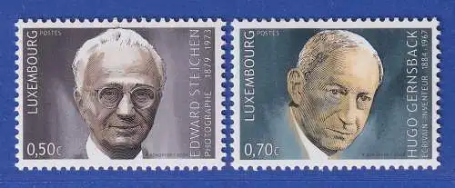 Luxemburg 2004 Edward Steichen und Hugo Gernsbeck Mi.-Nr. 1626-27 **/MNH