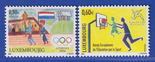 Luxemburg 2004 Olympische Sommerspiele Athen Mi.-Nr. 1642-43 **/MNH