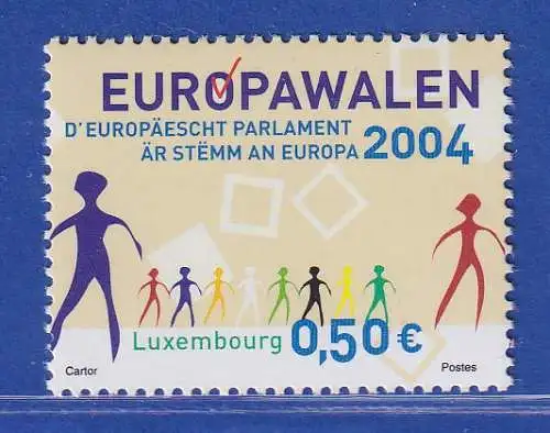 Luxemburg 2004 6. Europawahlen Wähler und Abgeordnete Mi.-Nr. 1644 **/MNH