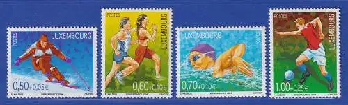 Luxemburg 2004 Wohlfahrt Sport Mi.-Nr. 1654-57 Satz kpl. **/MNH