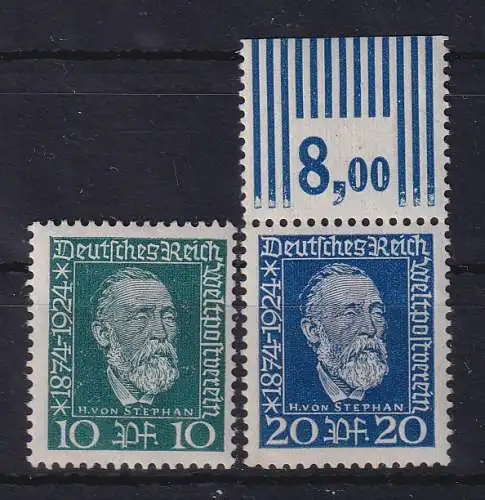 Dt. Reich 1924 Weltpostverein Mi.-Nr. 368-369 postfrisch **