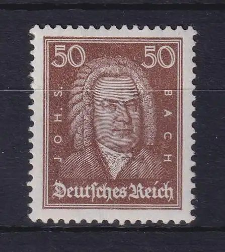 Dt. Reich 1926 Johann Sebastian Bach 50Pfg Mi.-Nr. 396 ungebraucht *