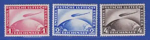 Dt. Reich 1928/31 Flugpostmarken Luftschiff Mi.-Nr. 423-424, 455 ungebraucht *