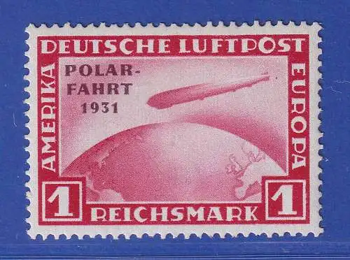 Dt. Reich 1931 Zeppelin Polarfahrt 1RM Mi.-Nr. 456 ungebraucht *