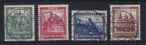 Dt. Reich 1931 Nothilfe Bauwerke Mi.-Nr. 459-462 schön O