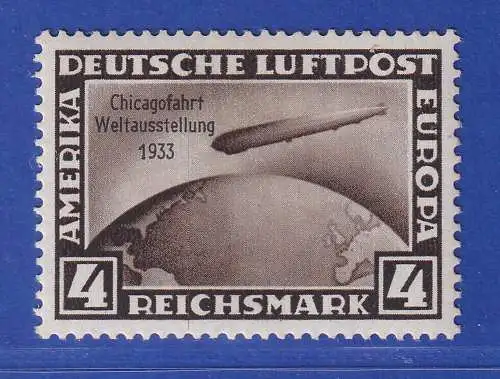 Dt. Reich 1931 Luftschiff Zeppelin Chicagofahrt L.Z.127 Mi.-Nr. 498 ungebr. *