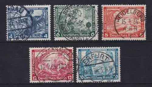 Dt. Reich 1933 Nothilfe Wagner-Opern Mi.-Nr. 500-505 gestempelt