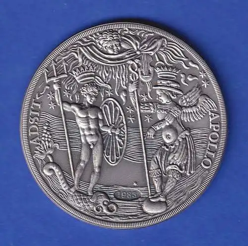 Silbermedaille 1983 nach Vorbild Medaille Jakob Fugger Adsit Apollo 1518