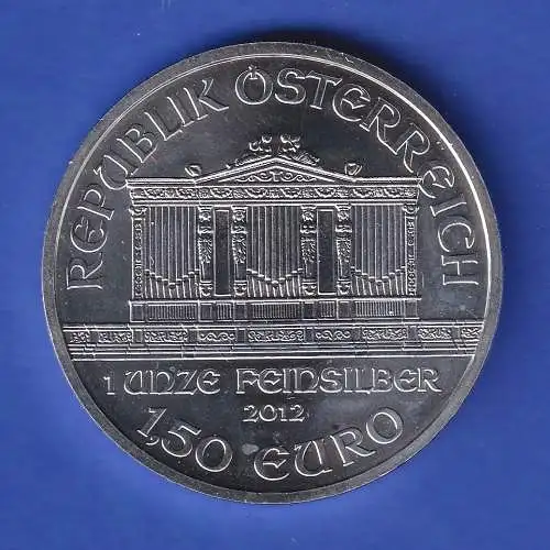 Österreich Silbermünze 2012 Wiener Philharmoniker 1.50 € 1 Unze=31,1gr Ag999