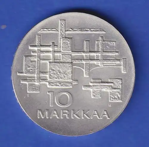 Finnland 1967 Silbermünze 10 Markaa Unabhängigkeit 24gr/Ag900 vz