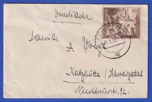 Dt. Reich Winterhilfe 3 Pfg. Mi.-Nr. 675 als EF auf Drucksache O BERLIN 1939