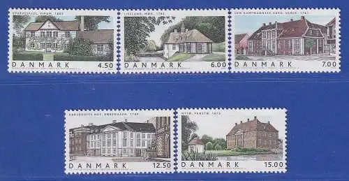 Dänemark 2004 Mi.-Nr. 1361-1365  Wohngebäude **/MNH