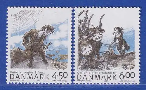 Dänemark 2004 Mi.-Nr. 1366-1367 NORDEN: Nordische Mythen  **/MNH