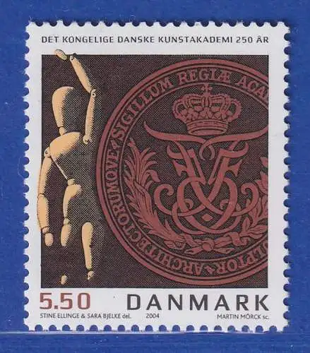 Dänemark 2004 Mi.-Nr. 1368  250 Jahre Königlich Dänische Kunstakademie **/MNH