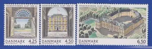 Dänemark 2004 Mi.-Nr. 1371-1373 300 Jahre Schloss Frederiksberg  **/MNH