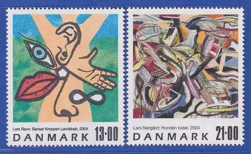 Dänemark 2004 Mi.-Nr. 1381-1382 Zeitgenössische Kunst  **/MNH