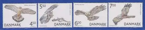 Dänemark 2004 Mi.-Nr. 1383-1386  Greifvögel in Dänemark  **/MNH