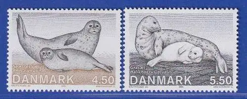 Dänemark 2005 Mi.-Nr. 1417-1418  Robben Seehund Kegelrobbe **/MNH