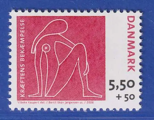 Dänemark 2008 Mi.-Nr. 1489  Bekämpfung von Brustkrebs  **/MNH