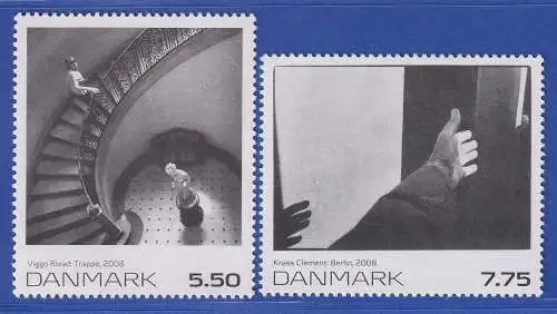 Dänemark 2008 Mi.-Nr. 1509-1510  moderne Kunst Photographien  **/MNH