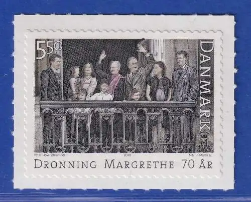 Dänemark 2010 Mi.-Nr. 1568  70. Geburtstag von Königin Margrethe  **/MNH