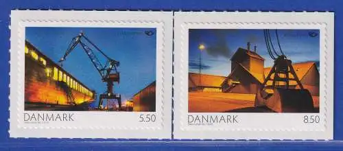 Dänemark 2010 Mi.-Nr. 1573-1574  NORDEN: Leben am Meer Hafenkran **/MNH