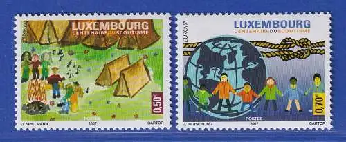 Luxemburg 2007 EUROPA  Pfadfinder Mi.-Nr. 1750-51 Satz kpl. **/MNH
