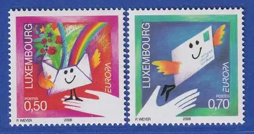 Luxemburg 2008 EUROPA Der Brief Mi.-Nr. 1782-83 **/MNH