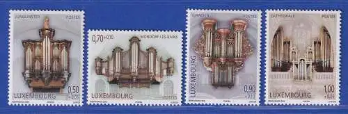 Luxemburg 2008 Wohlfahrt Orgeln Mi.-Nr. 1811-14 Satz kpl. **/MNH