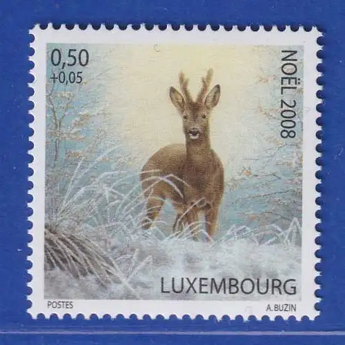 Luxemburg 2008 Weihnachten Reh  Mi.-Nr. 1816 **/MNH