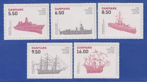 Dänemark 2010 Mi.-Nr.1584-1588 A  500 Jahre Marine **/MNH