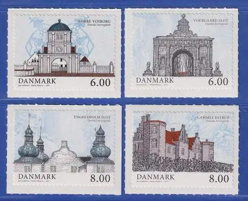 Dänemark 2011 Mi.-Nr.1644-1647  Gutshöfe  **/MNH