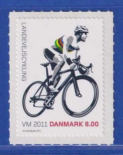 Dänemark 2011 Mi.-Nr.1661  Straßen-Radweltmeisterschaft, Kopenhagen  **/MNH