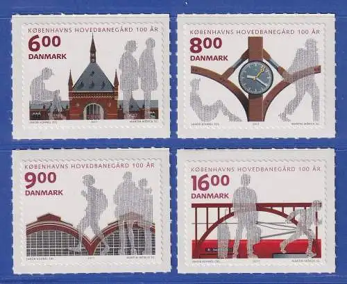 Dänemark 2011 Mi.-Nr.1669-1672A  100 Jahre Hauptbahnhof, Kopenhagen  **/MNH