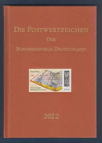 Briefmarken JAHRBUCH Bundesrepublik Deutschland 2022 kpl. bestückt mit Schuber.