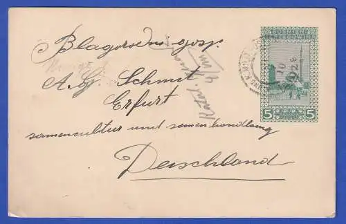 Bosnien-Herzegowina GA Postkarte O K. und K. MILITÄRPOST 1910