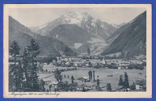 Österreich AK Grünberg O MAYRHOFEN 1925 gelaufen nach Leipzig