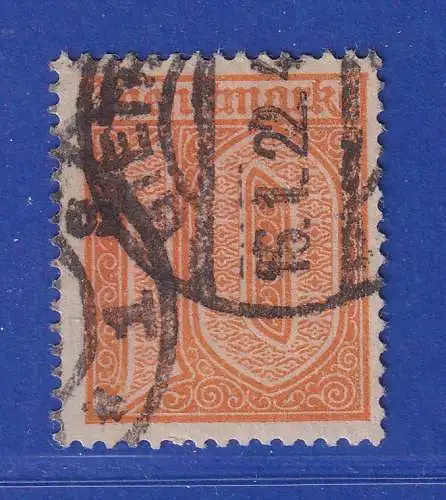 Dt. Reich Infla-Dienstmarke Mi.-Nr. 65 10Pfg orange ECHT GESTEMPELT, geprüft !