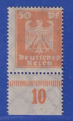 Dt. Reich 1924 Reichsadler 50 Pfg. Mi.-Nr. 361X Unterrandstück postfrisch ** 