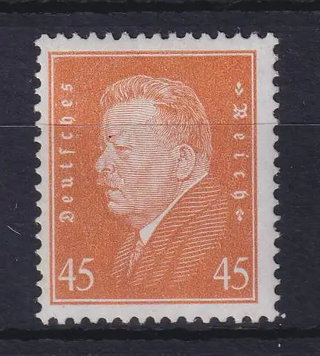 Dt. Reich 1928 Reichspräsident Ebert 45 Pfg. Mi.-Nr. 419 postfrisch **