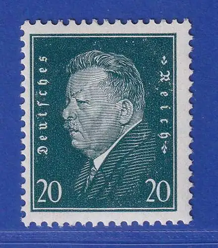 Dt. Reich 1928 Reichspräsident Ebert 20 Pfg. Mi.-Nr. 415 ** gpr. PESCHL BPP