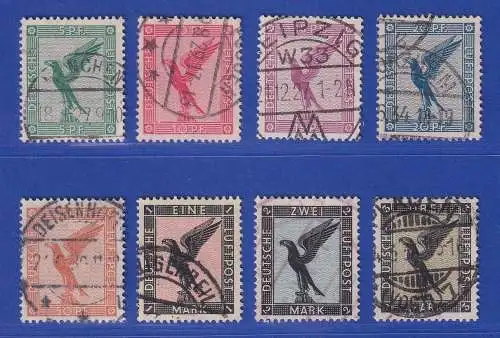 Dt. Reich 1926 Flugpostmarken Adler  Mi.-Nr. 378-384 Satz kpl. gestempelt