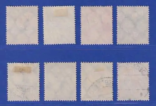 Dt. Reich 1926 Flugpostmarken Adler  Mi.-Nr. 378-384 Satz kpl. gestempelt