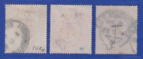 Großbritannien 1883 Queen Victoria Mi.-Nr. 82-84 gestempelt