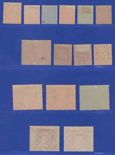 Bayern Prinzregent Luitpold Type I Mi.-Nr. 76-91 I Satz 15 Werte ungebraucht *