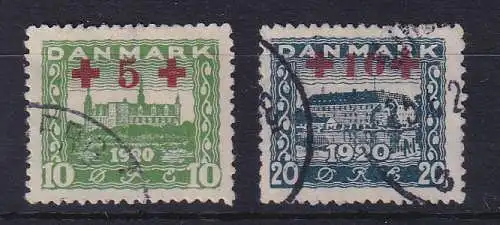 Dänemark 1921 Rotes Kreuz Mi.-Nr. 116-117 gestempelt