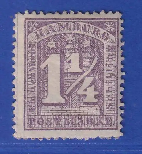 Hamburg 1864 Wappen 1 1/4 Schilling Mi.-Nr. 12 a II ungebraucht * 